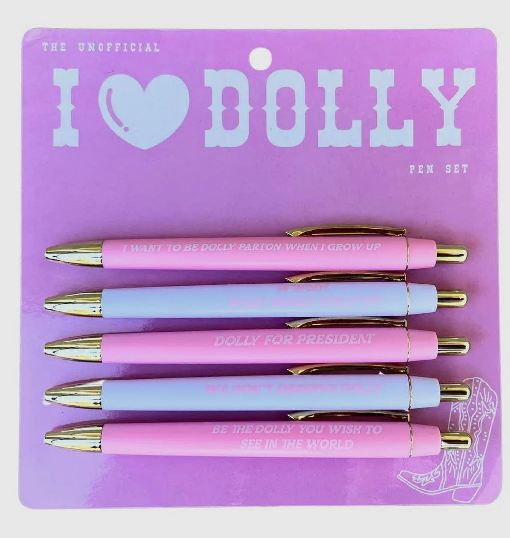 I Love Dolly Pen Set