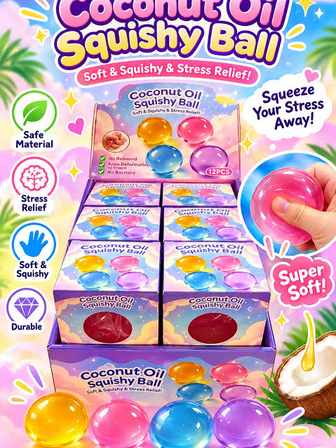Coconut Oil Squishy Ball