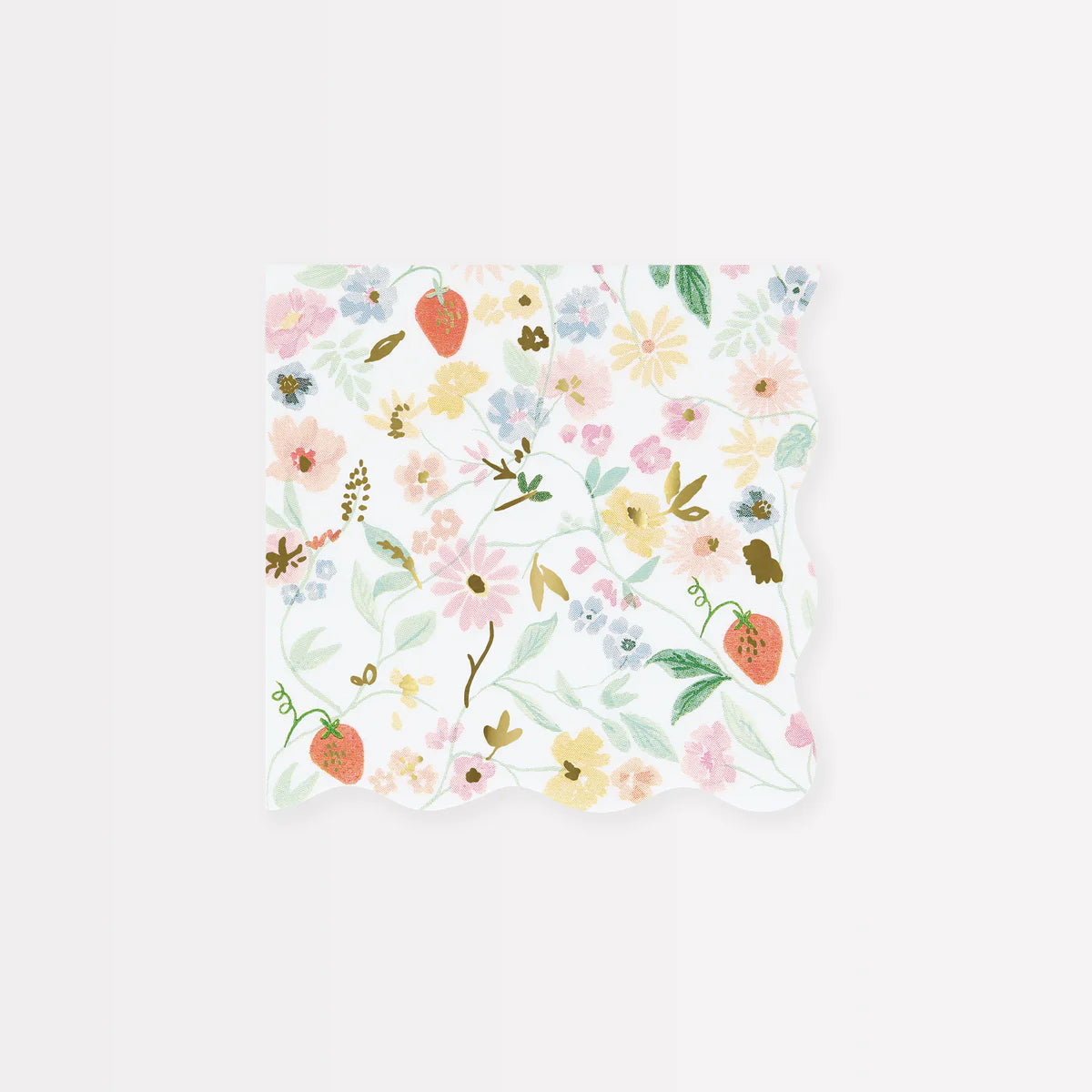 Elegant Floral Cocktail Napkins