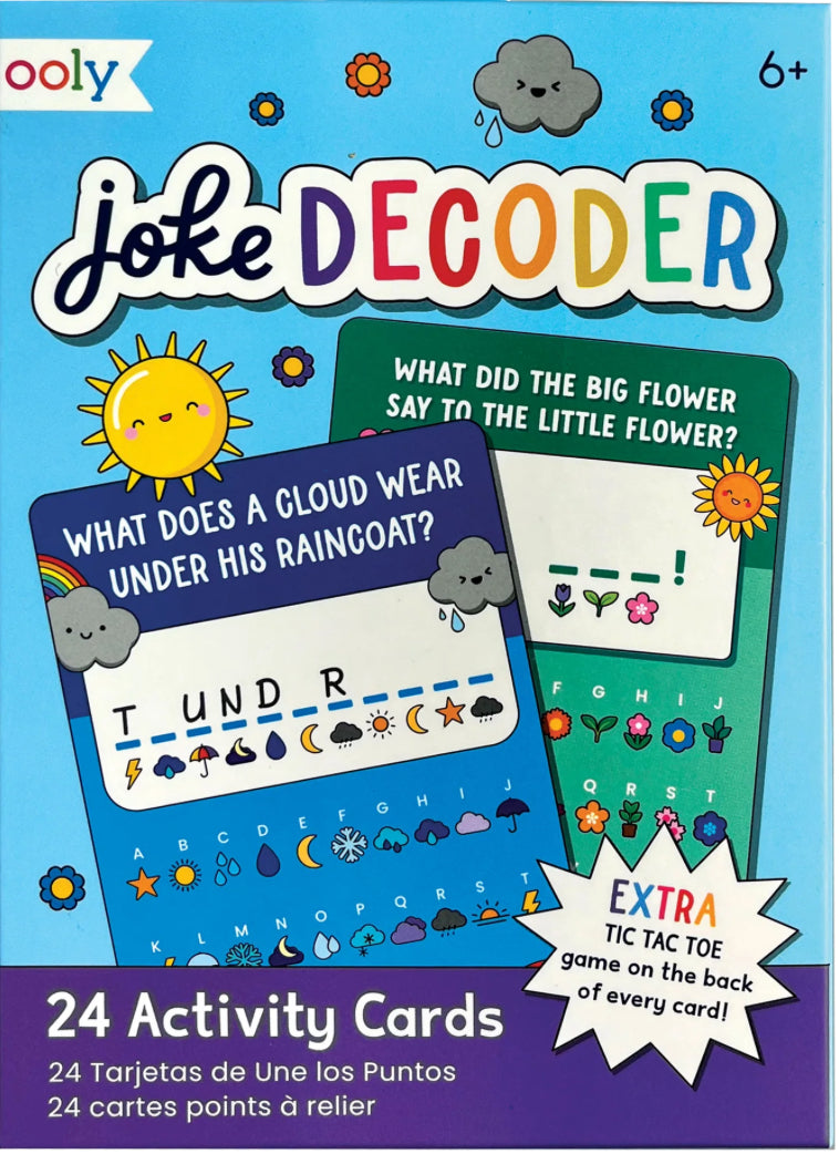 Joke decoder activity cards – Party Rock