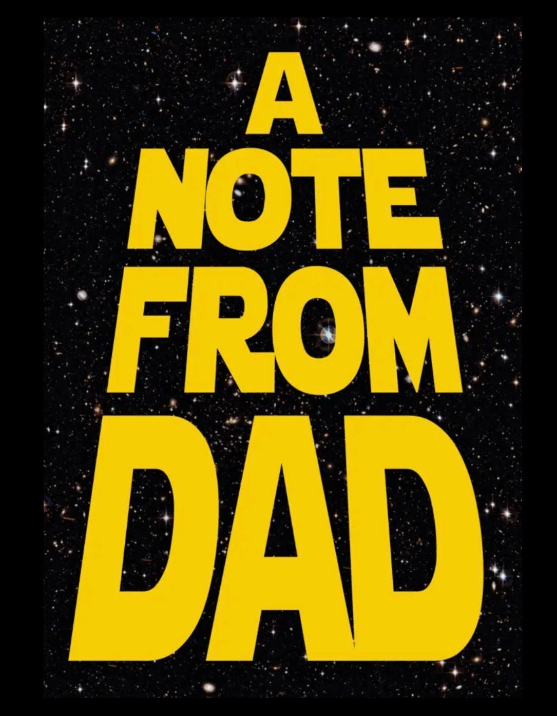 A Note from Dad