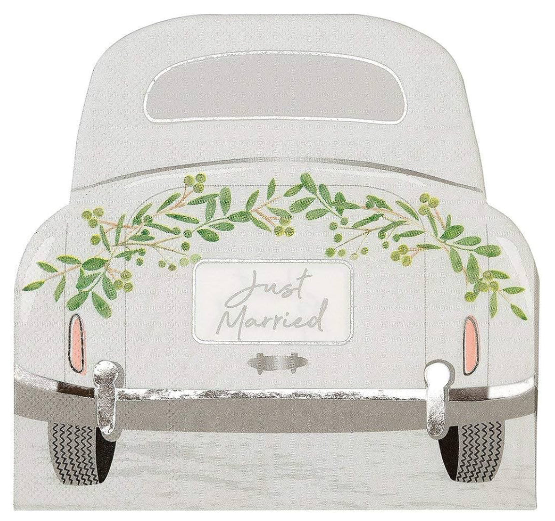 Just Married Car Napkin