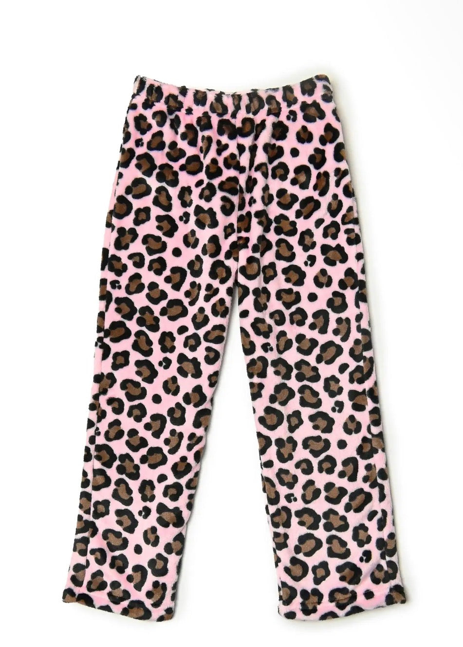 Leopard fuzzy pants