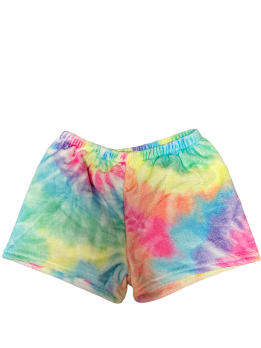 Tie Dye Plush Shorts