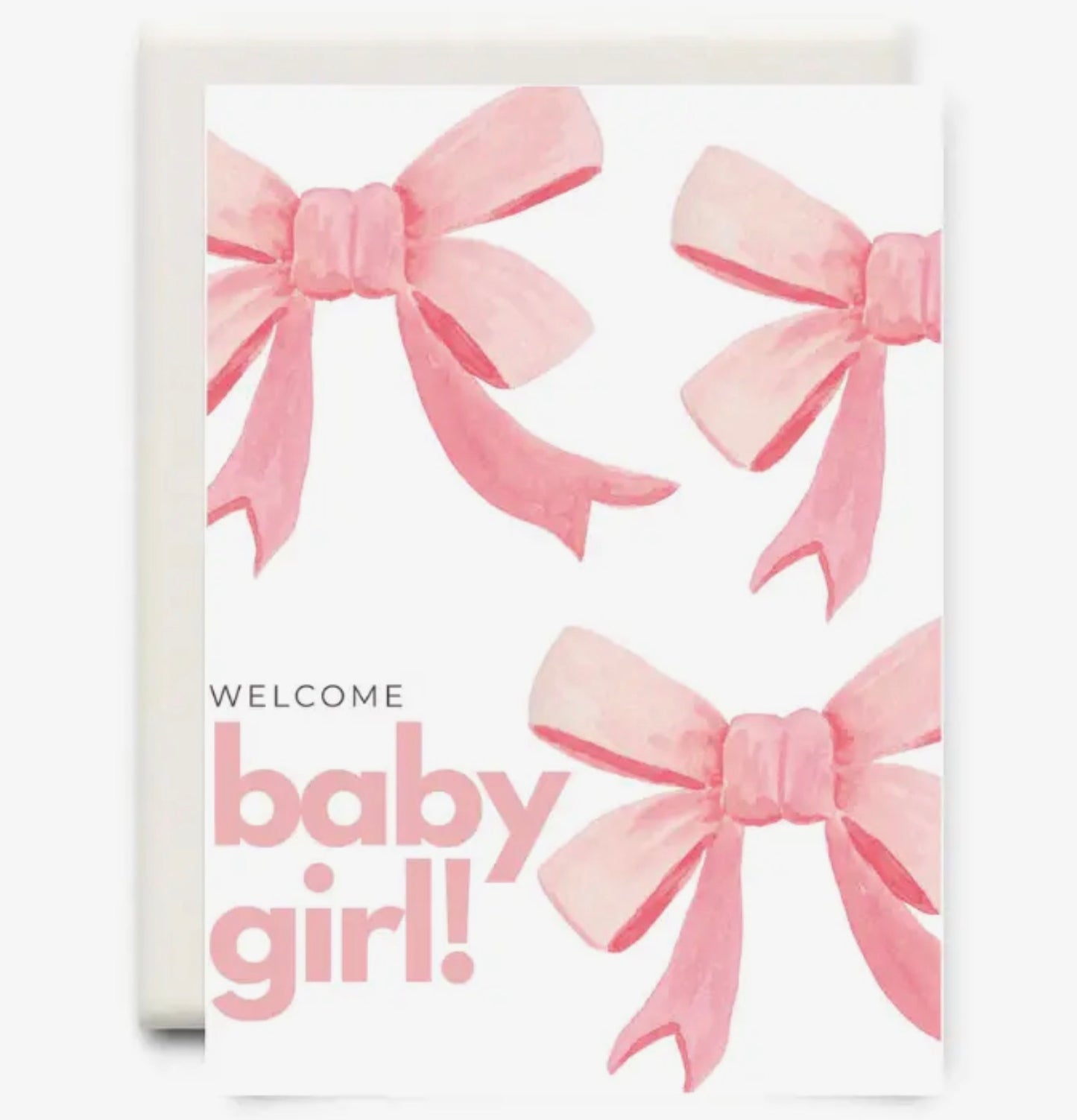 Welcome baby girl card