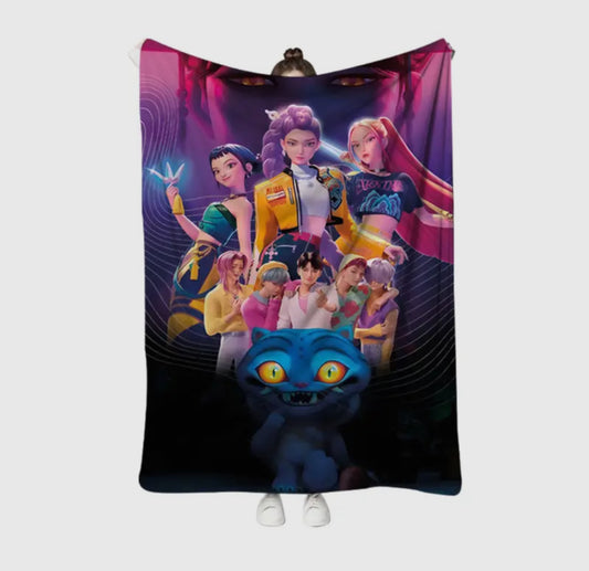 K Pop demon Hunter Blanket
