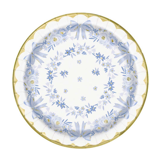 Dainty floral dessert plate