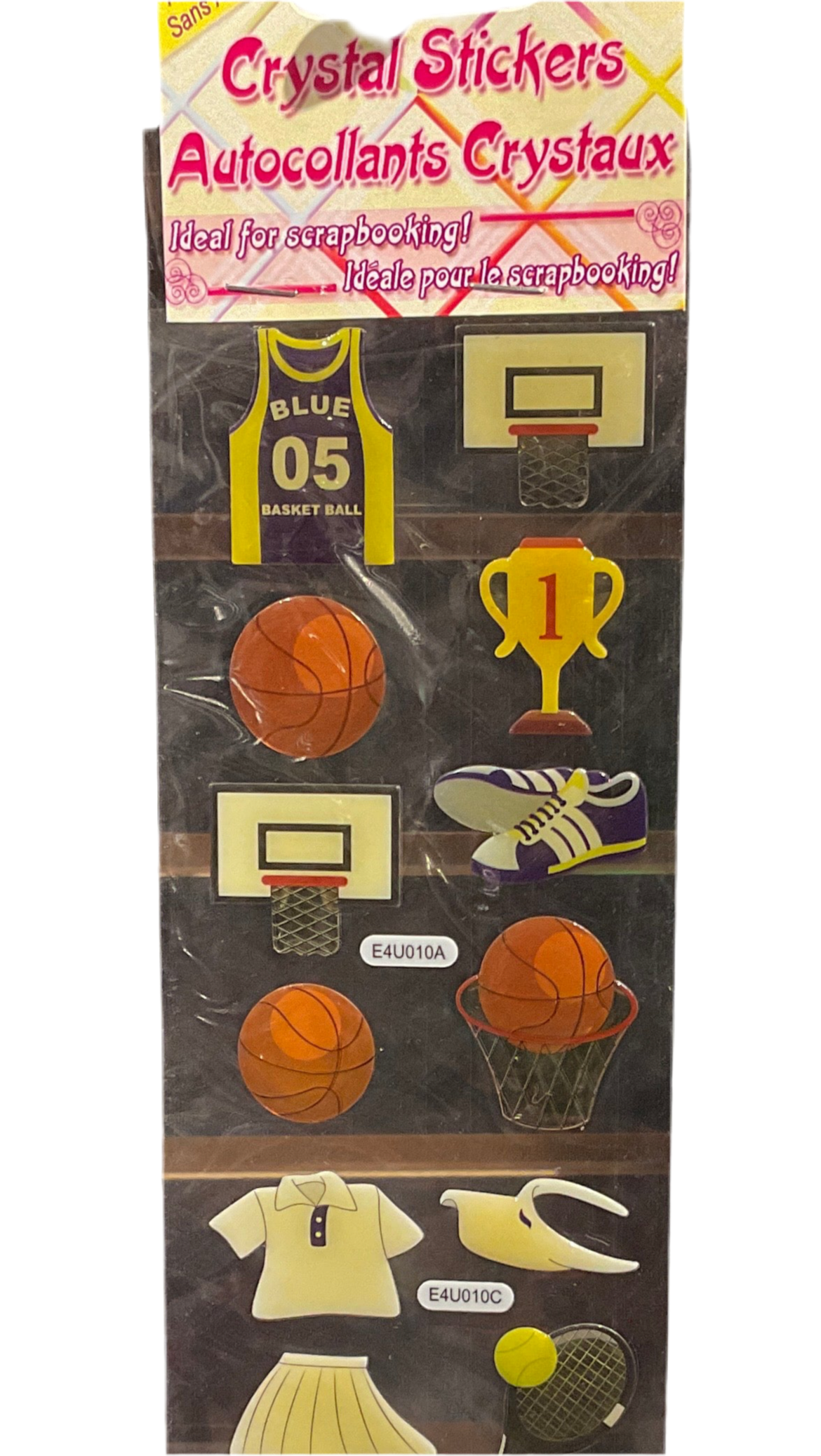 SPORTS CRYSTAL STICKER STRIP