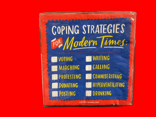 COPING FOR MODERN STRATEGIES COCKTAIL NAPKIN
