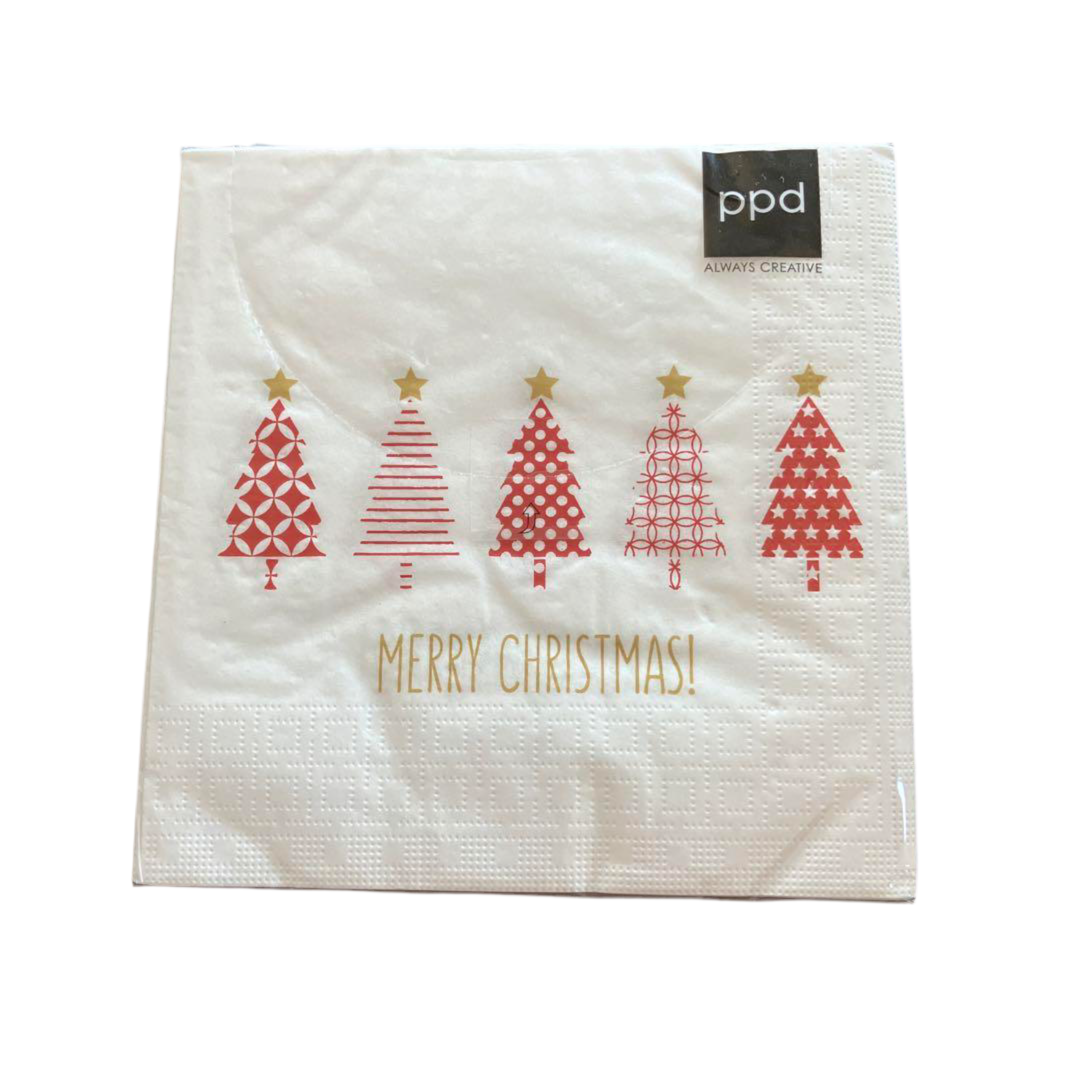 MERRY CHRISTMAS COCKTAIL NAPKIN