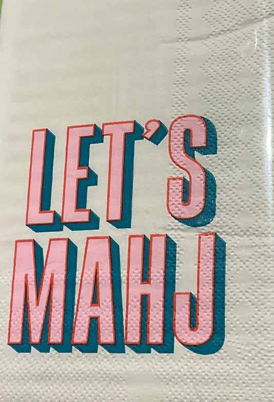 Let’s Mahj guest napkin