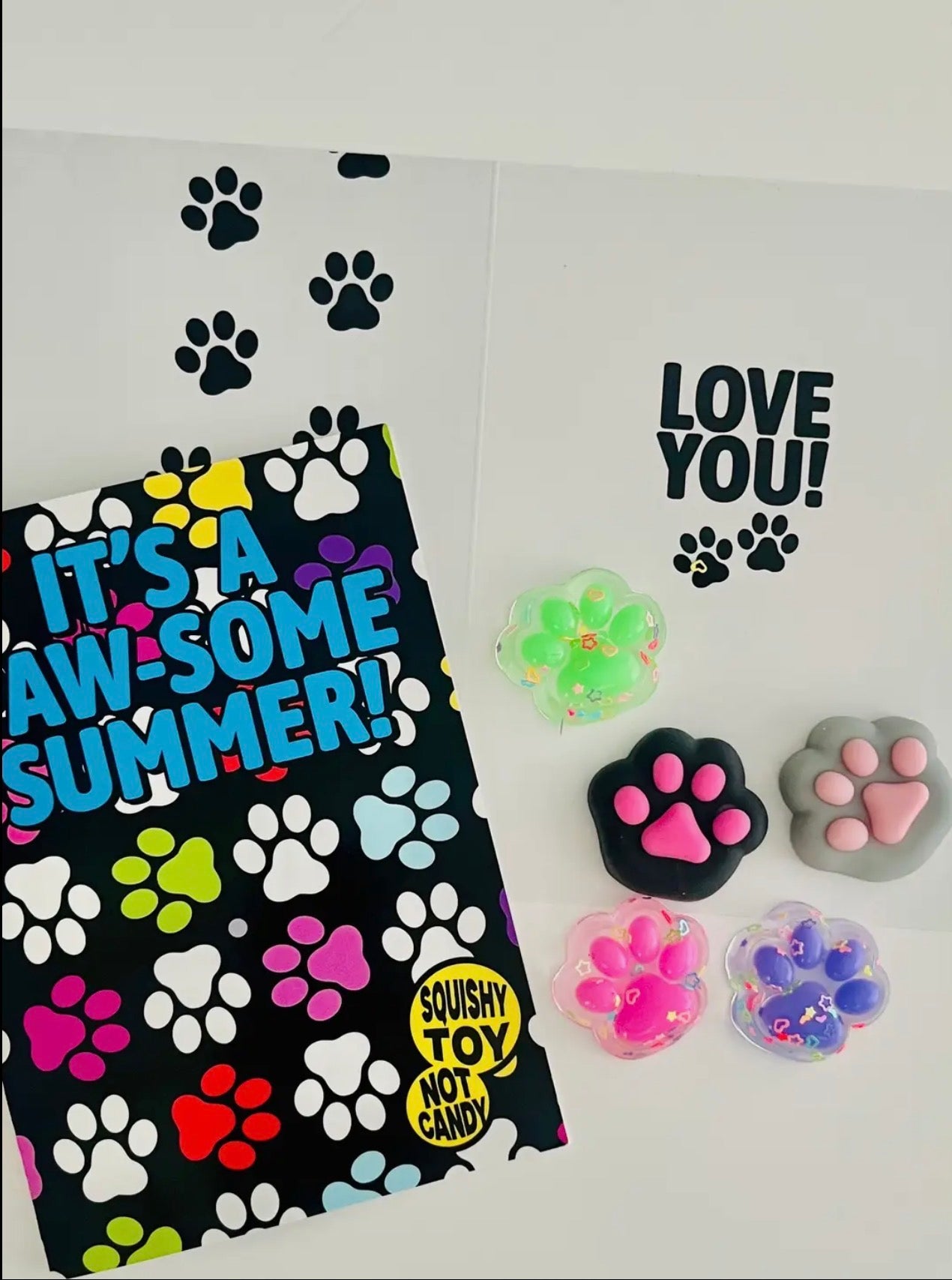 Paw-some Summer card with Squishy