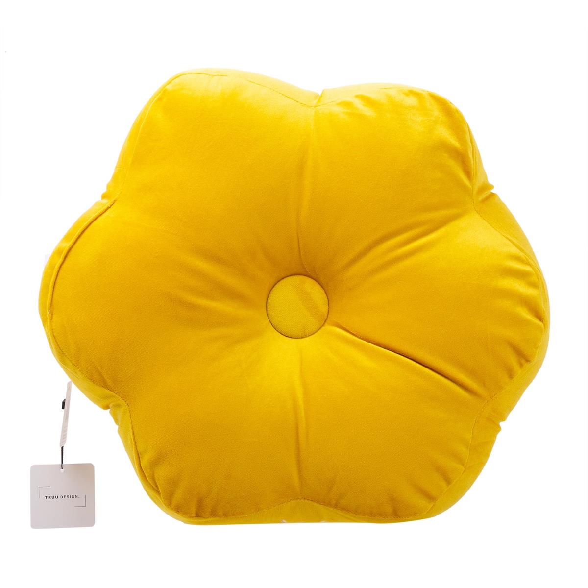 Velvet flower cushion