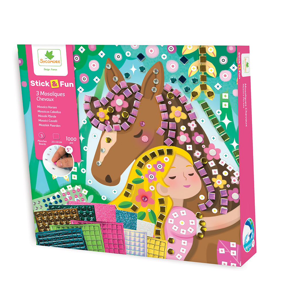 Stick & Fun Mosaic Horse