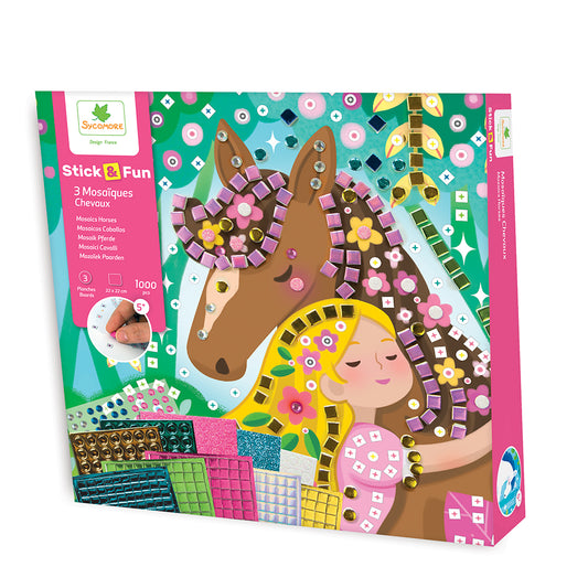 Stick & Fun Mosaic Horse