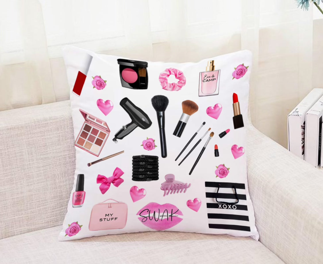 Make up signing camp pillow