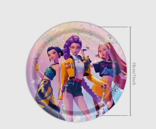 K Pop Demon Hunter dessert Plates