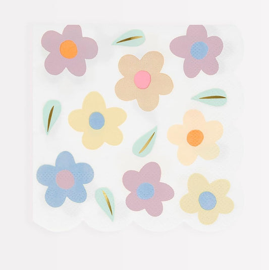 Happy Flowers Cocktail Napkin