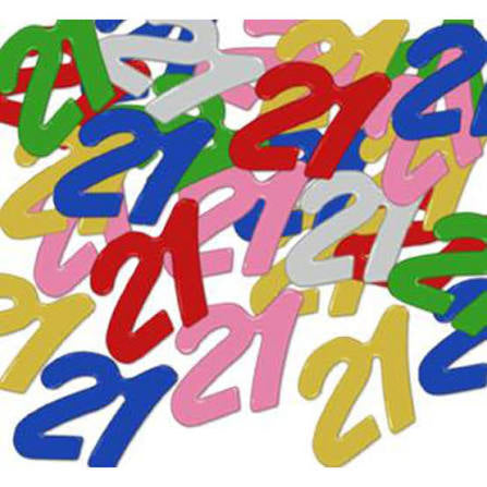 21 colorful confetti