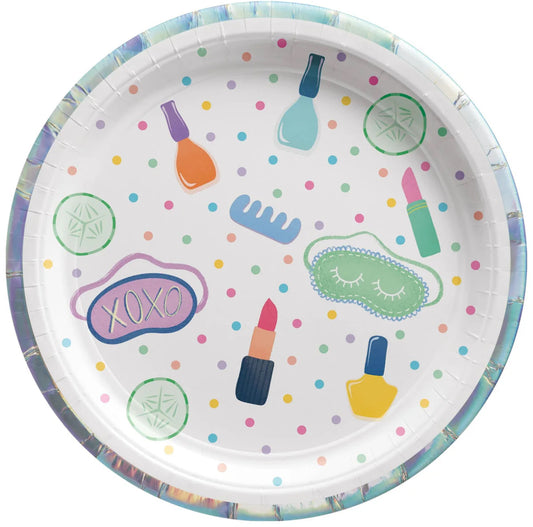 Spa Party Cake Plates - 8