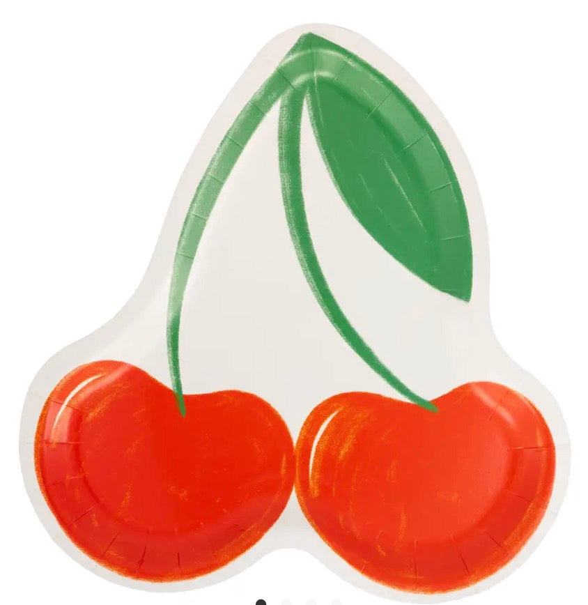 Cherry shaped dinner plate