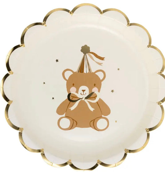 Teddy bear dessert plate