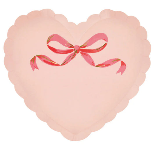 Coquette Heart Plates 8pk