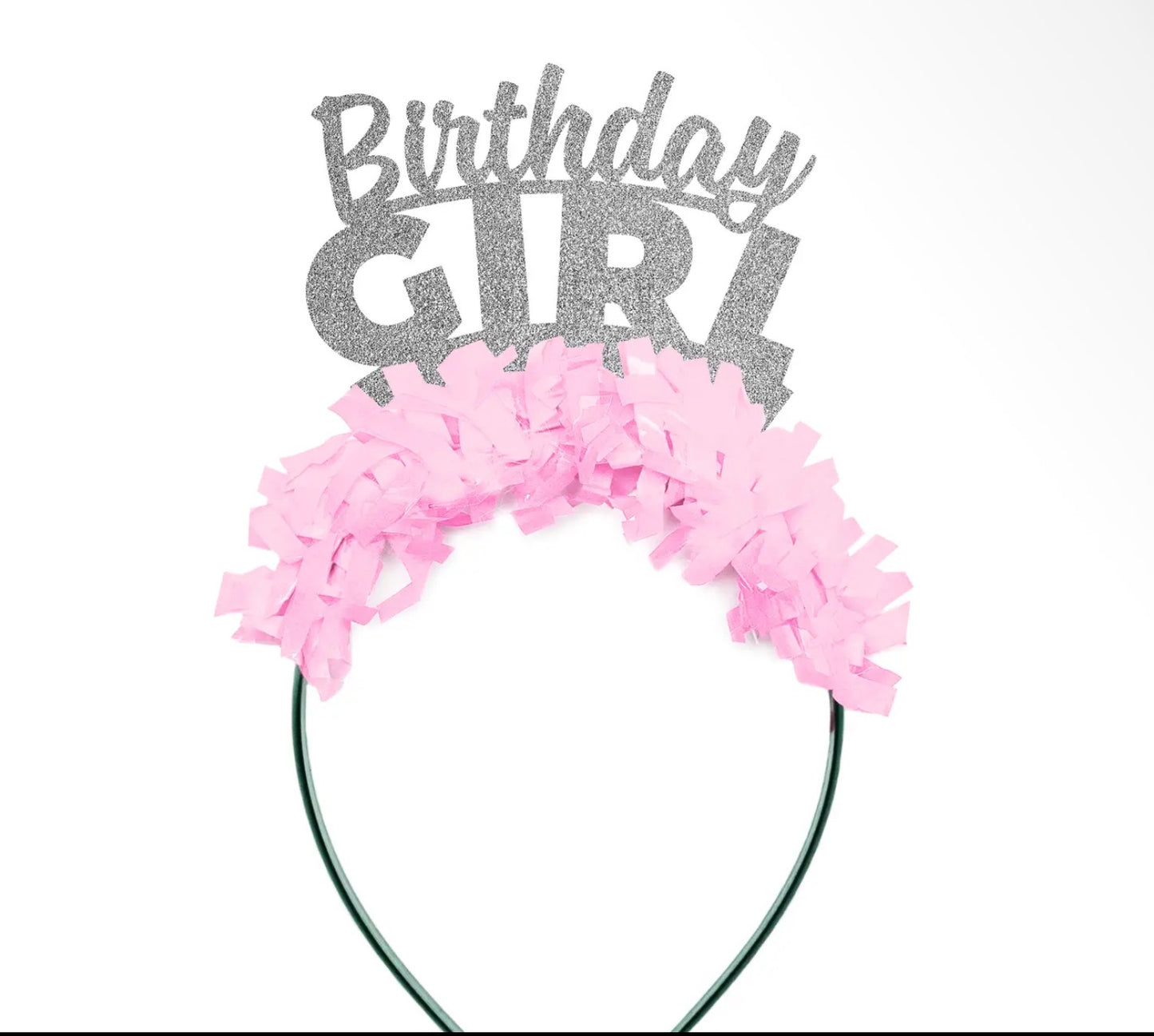 Silver Birthday Girl Headband