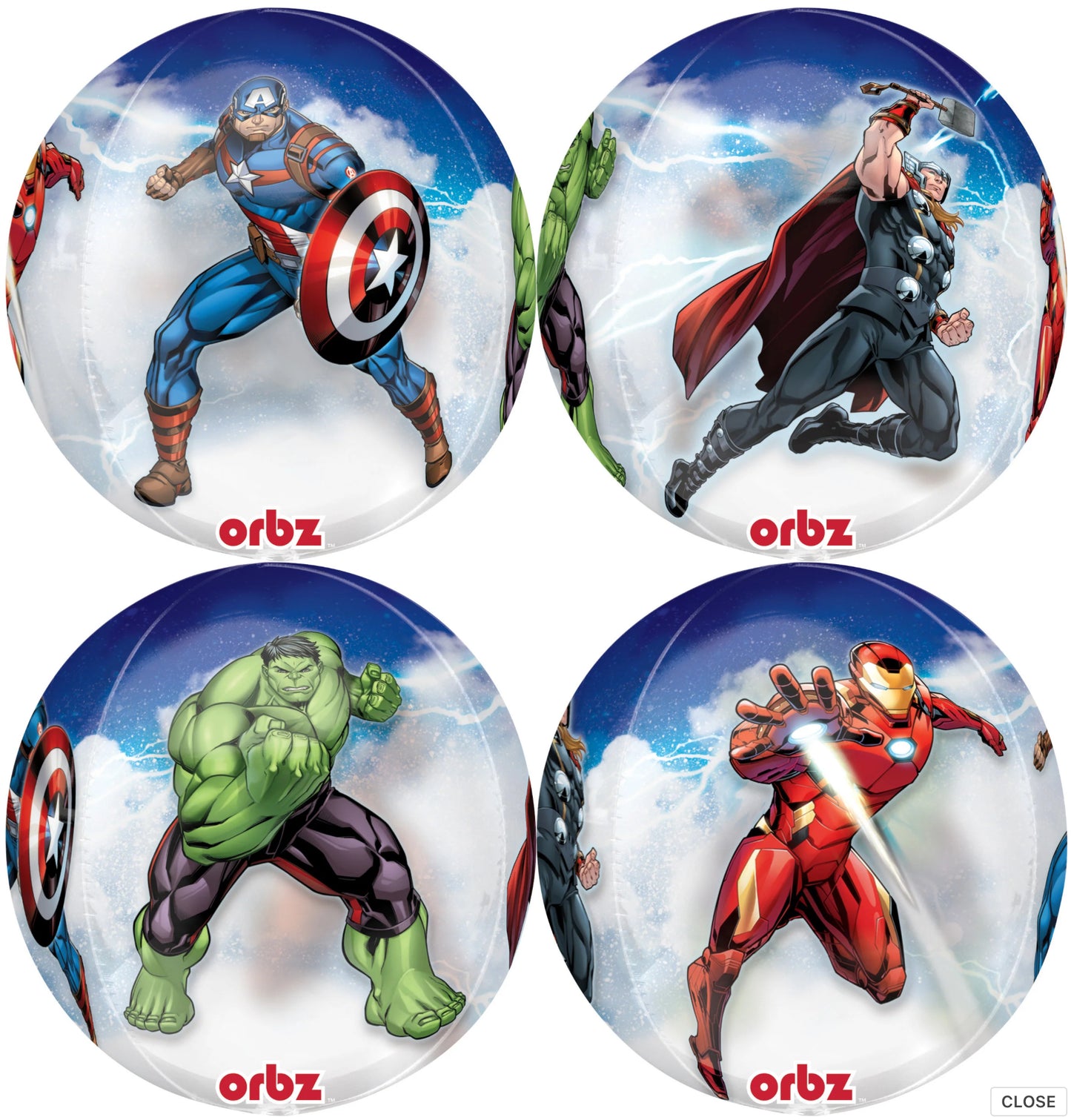 16" Orbz XL Avengers Balloon