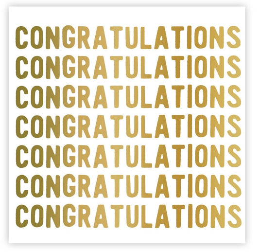 Beverage Napkins - Congratulations