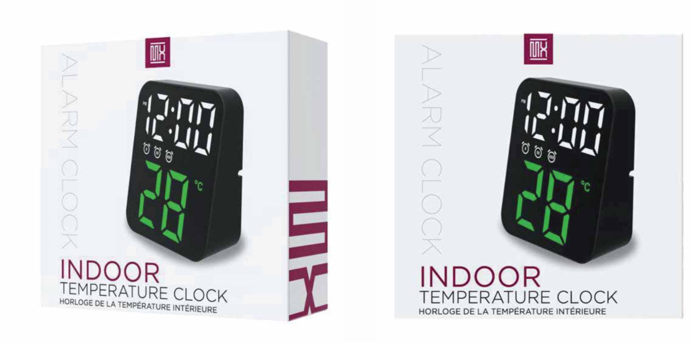 DIGITAL CLOCK WITH INDOOR TEMPERATURE