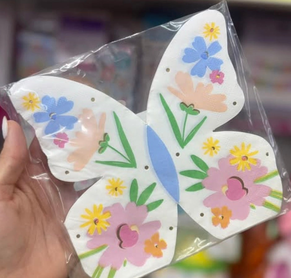 Butterfly shaped napkin