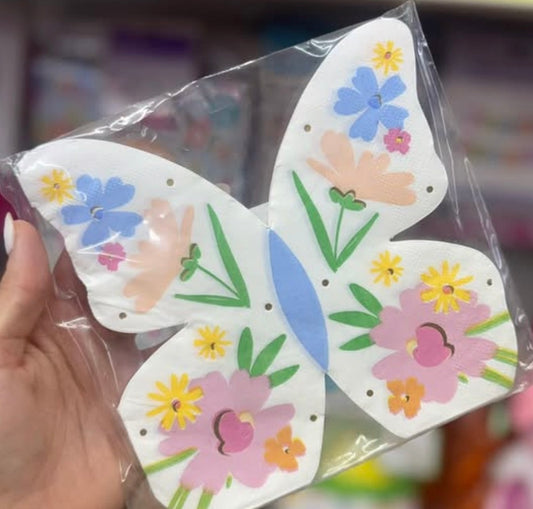 Butterfly shaped napkin