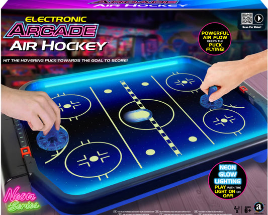 Merchant Ambassador Electronic Arcade Air Hockey (Neon Series)
