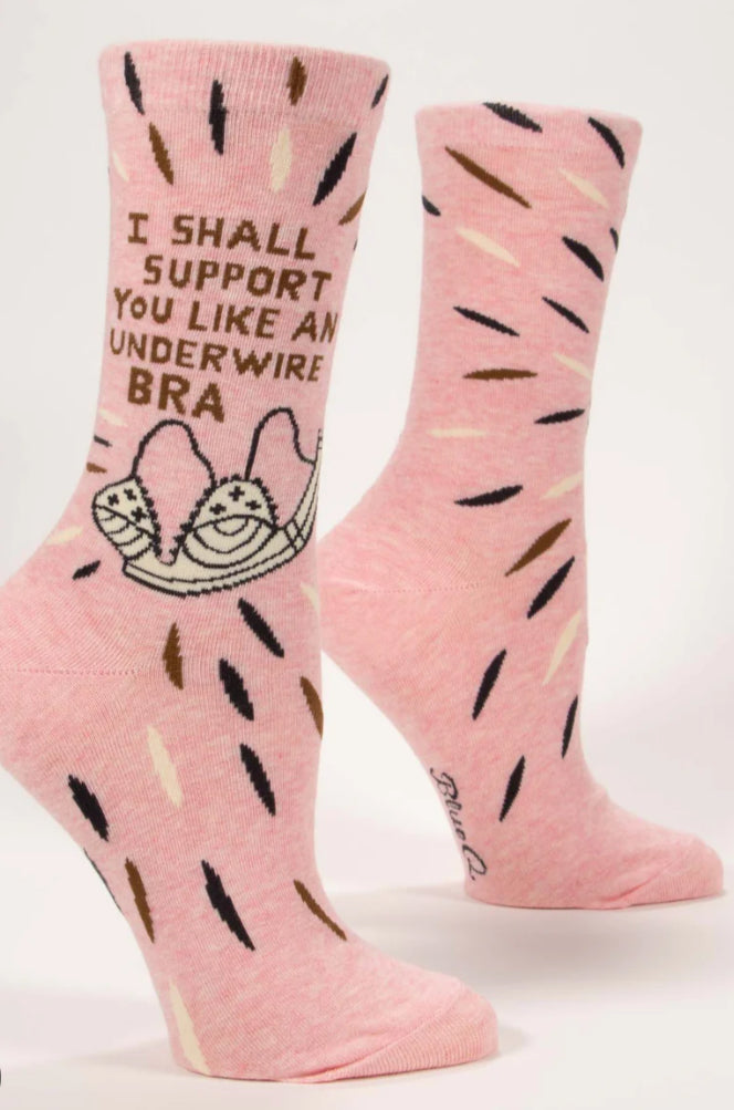 Blue Q Women’s I Shall Support You Like An Underwire Bra