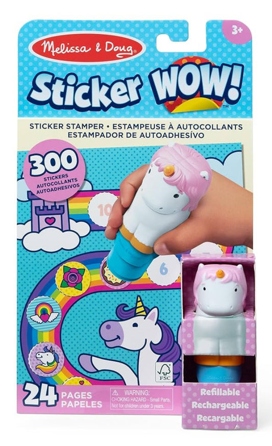 Sticker Wow Unicorn