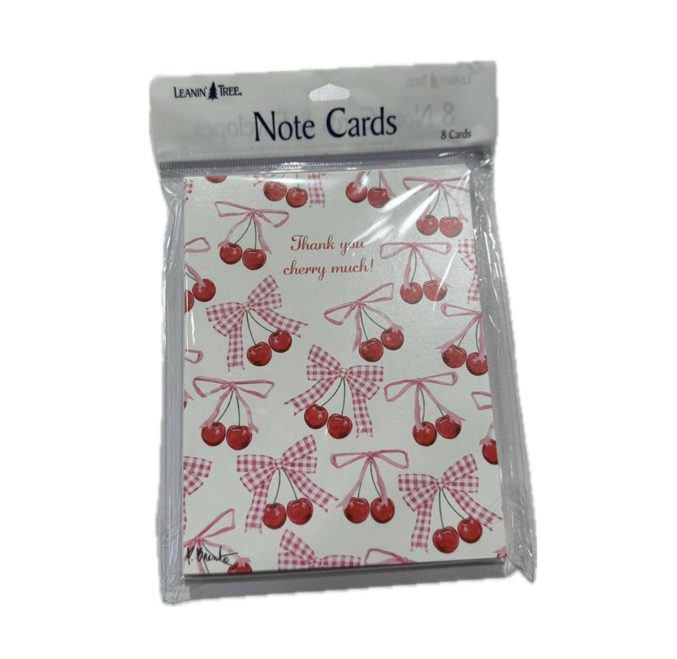 Thank you cherry much! 8 note cards with envelopes