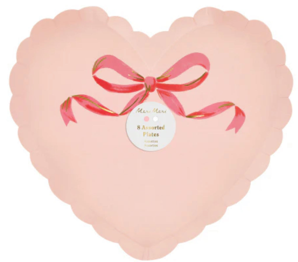 Coquette Heart Plates 8pk
