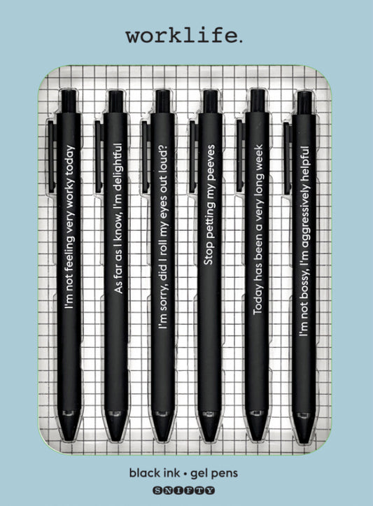 Worklife – Quotable Gel Pen Set