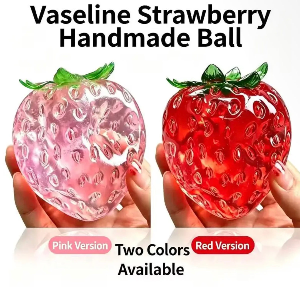 Coconut oil strawberry squishy