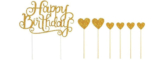 HBD CAKE TOPPER - GOLD