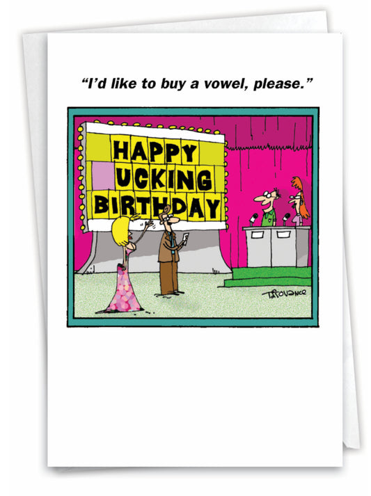 I'd Like To Buy A Vowel, Please.