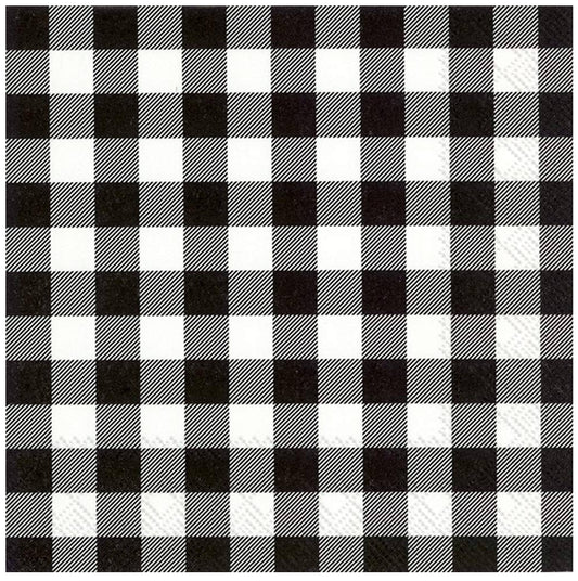 Buffalo Check Black Napkin