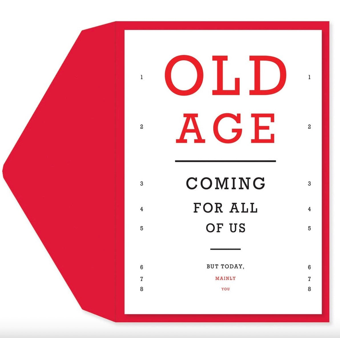 Old Age Coming For Us birthday card