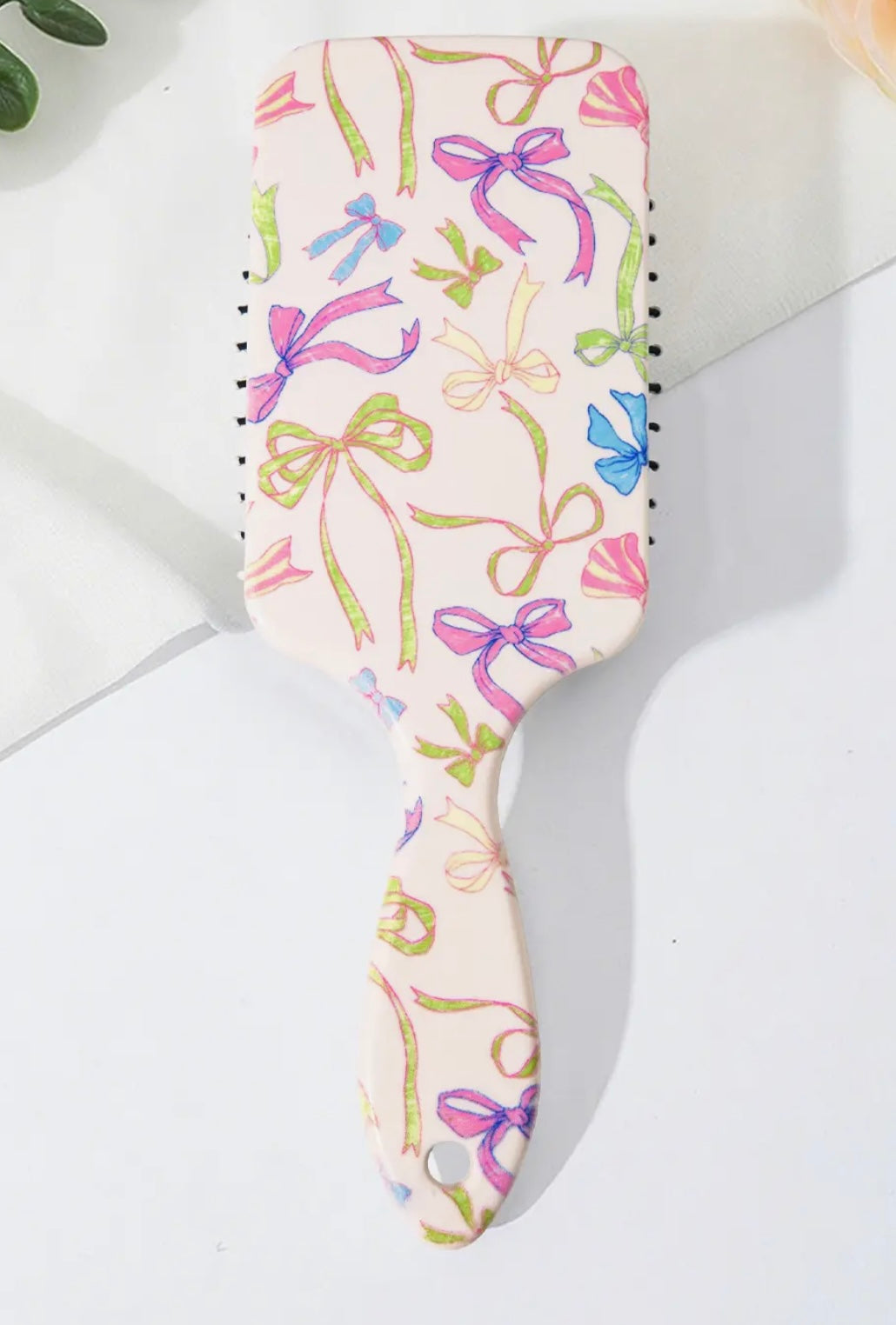 Multi Ribbon Bow Print Air Cushion Comb