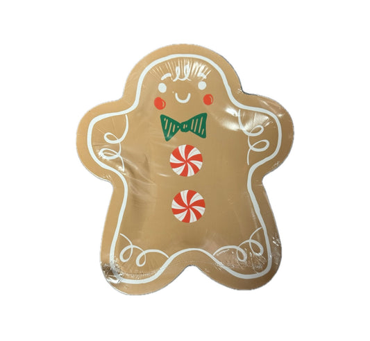 Unique - Gingerbread Christmas Paper Plates