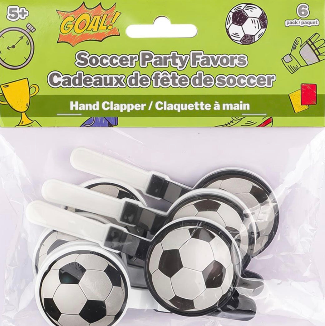 SOCCER EVENT-Soccer -SET OF 6 Hand Clapper