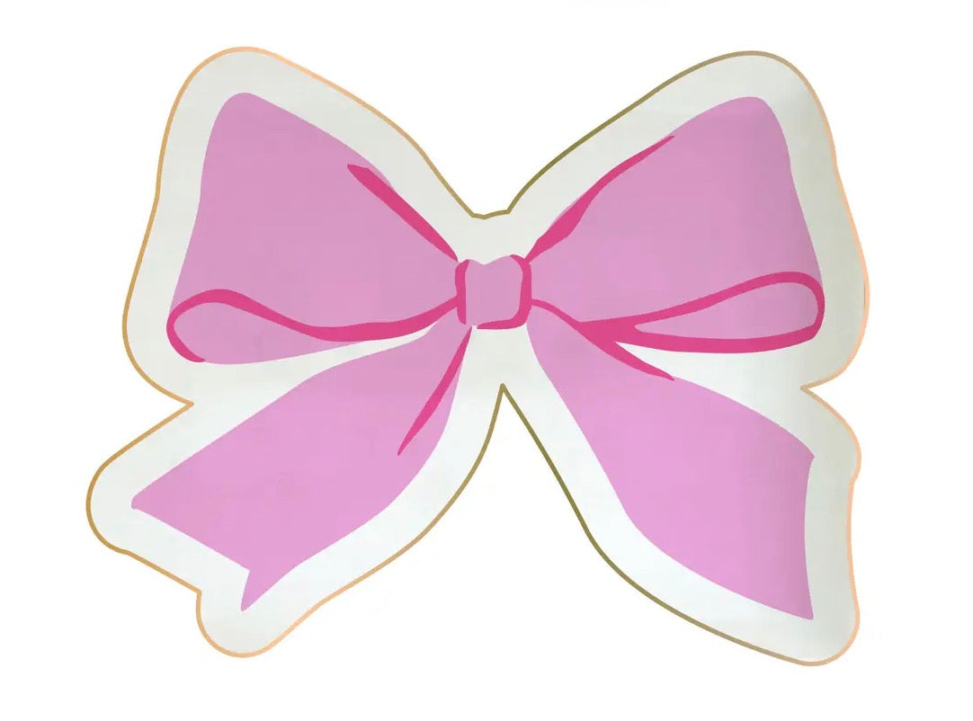 Ceramic bow trinket dish