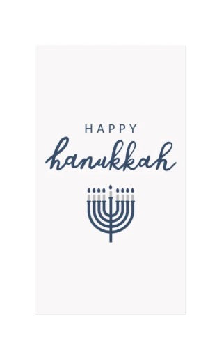Happy Hannukah Printed Guest Napkin 16Pk Multi