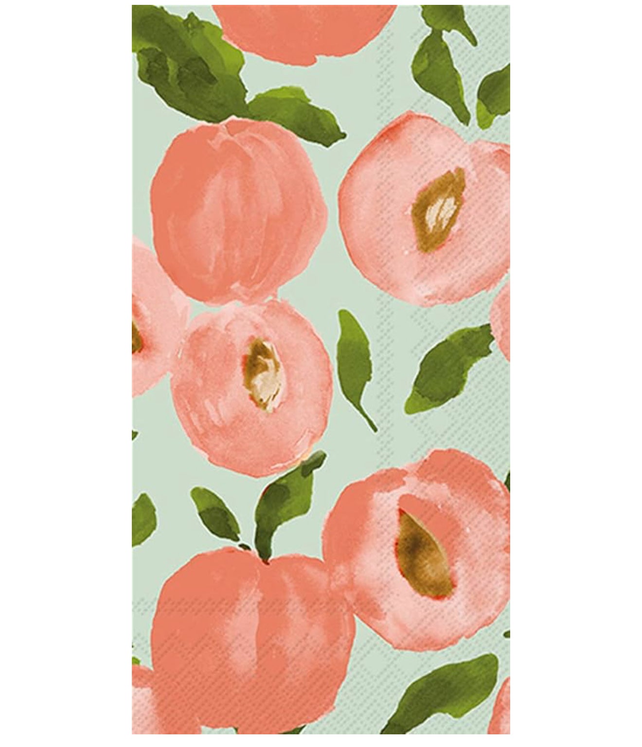 IHR Ideal Home Range Dinner Napkins Disposable 3-Ply Paper Hand Towels, 8.5" x 4.5", Peaches, 16-Count